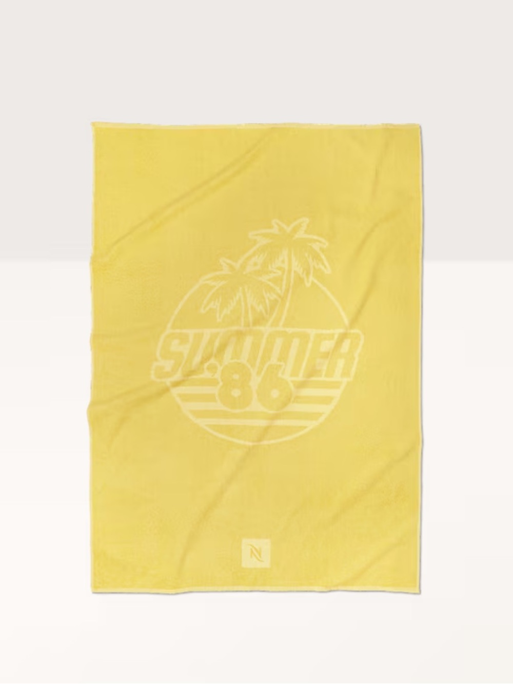 Nespresso Yuzu Yellow Beach Towel